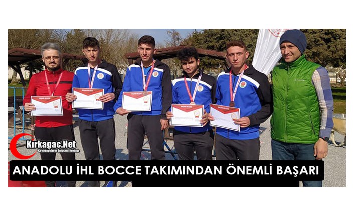 ANADOLU İHL BOCCE TAKIMINDAN ÖNEMLİ BAŞARI