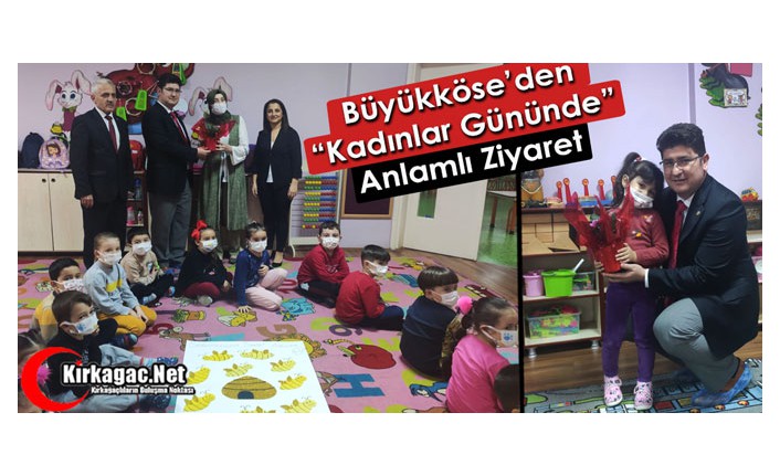 BÜYÜKKÖSE’DEN “KADINLAR GÜNÜNDE” ANLAMLI ZİYARET