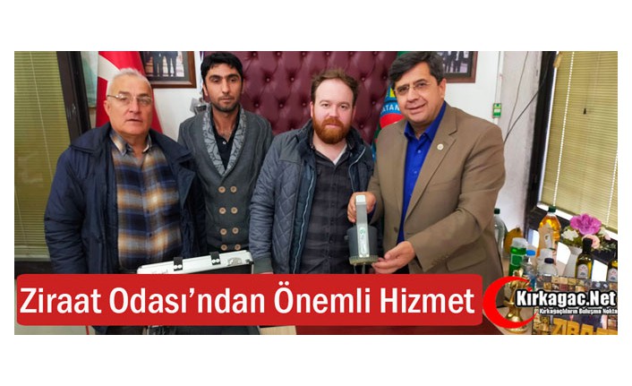 KIRKAĞAÇ ZİRAAT ODASI’NDAN ÖNEMLİ HİZMET