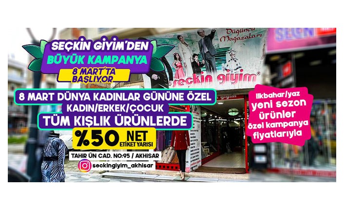 SEÇKİN GİYİM'DEN BÜYÜK KAMPANYA(REKLAM)