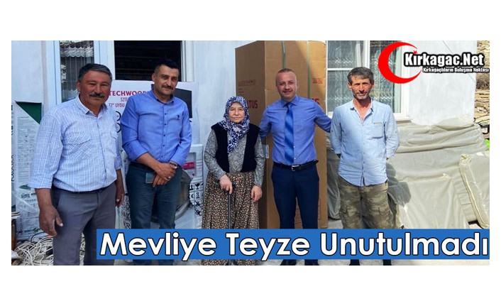 BÜYÜKŞEHİR’DEN MEVLİYE TEYZE’YE YARDIM ELİ