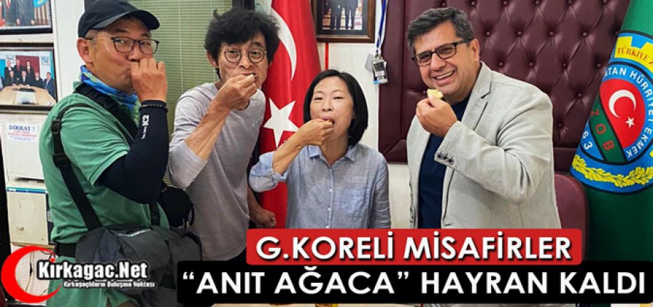 G.KORELİ MİSAFİRLER “ANIT AĞACA” HAYRAN KALDI