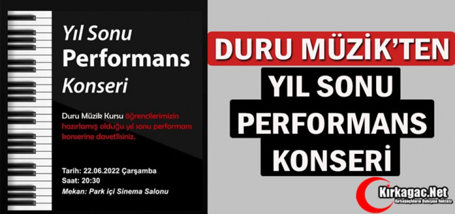 DURU MÜZİK’TEN YIL SONU PERFORMANSI KONSERİ