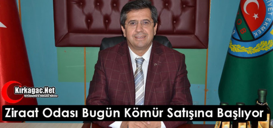 ZİRAAT ODASI BUGÜN KÖMÜR DAĞITIMINA BAŞLIYOR