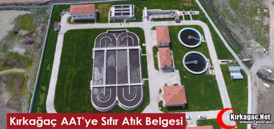 Kırkağaç AAT’ye Sıfır Atık Belgesi