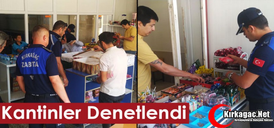 KIRKAĞAÇ’TA OKUL KANTİNLERİ DENETLENDİ