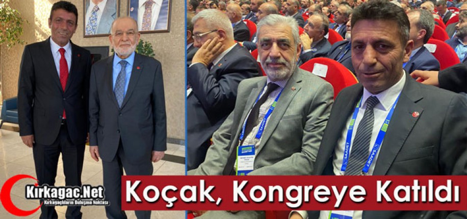 AHMET KOÇAK, KONGREYE KATILDI