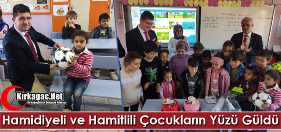 HAMİDİYELİ ve HAMİTLİLİ ÇOCUKLARIN YÜZÜ GÜLDÜ