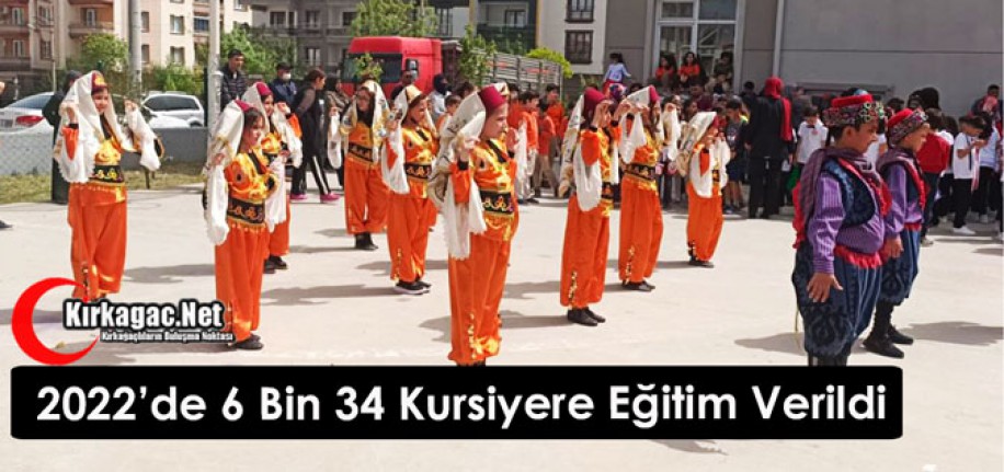 KIRKAĞAÇ HALK EĞİTİMİ MERKEZİ 2022’DE 6 BİN 34 KURSİYERE EĞİTİM VERDİ