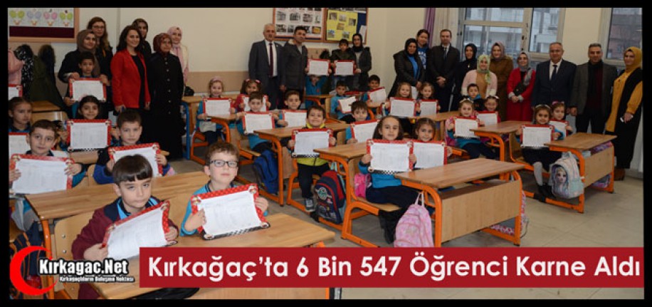 KIRKAĞAÇ’TA 6 BİN 547 ÖĞRENCİ KARNE ALDI