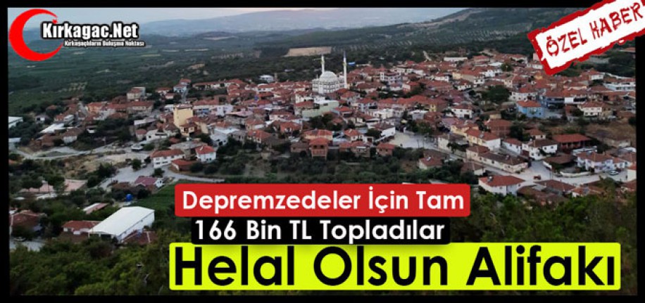 HELAL OLSUN ALİFAKI…TAM 166 BİN TL PARA YARDIMI TOPLADILAR