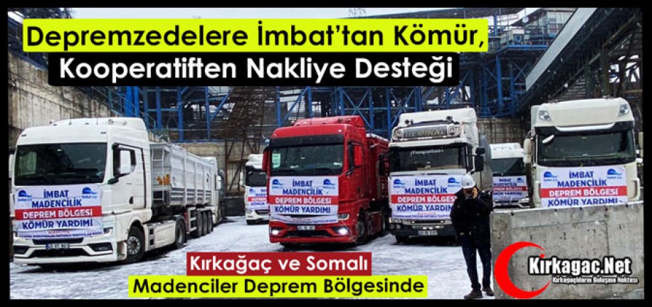 İMBAT’TAN KÖMÜR, KOOPERATİFTEN NAKLİYE DESTEĞİ