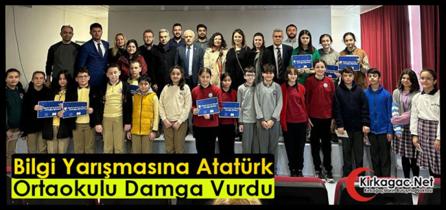 BİLGİ YARIŞMASINA ATATÜRK ORTAOKULU DAMGA VURDU