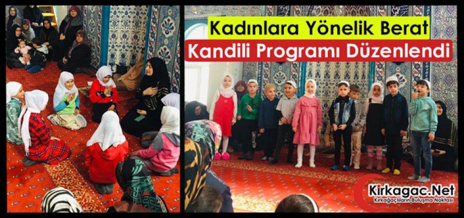 KADINLARA YÖNELİK BERAT KANDİLİ PROGRAMI