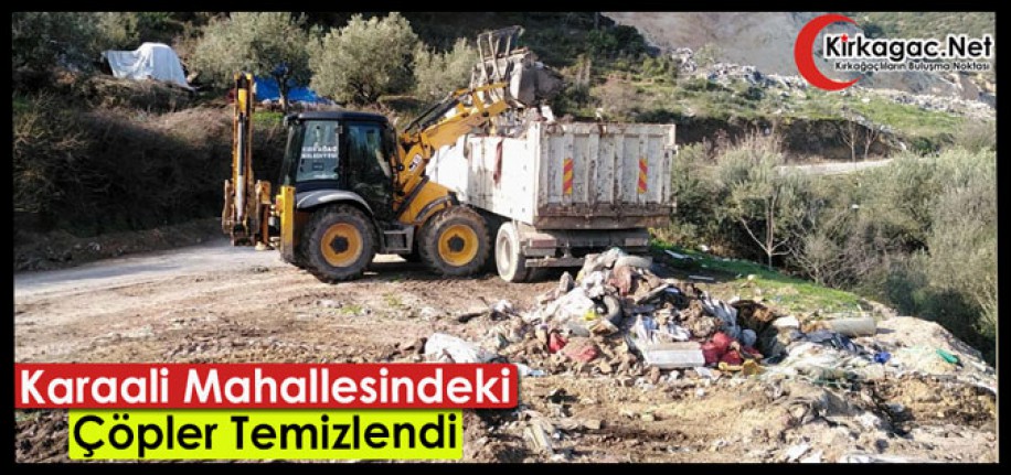 KARAALİ MAHALLESİNDEKİ ÇÖPLER TEMİZLENDİ