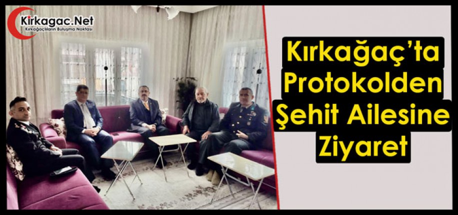 PROTOKOLDEN ŞEHİT AİLESİNE ZİYARET