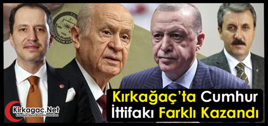 KIRKAĞAÇ’TA CUMHUR İTTİFAKI FARKLI KAZANDI