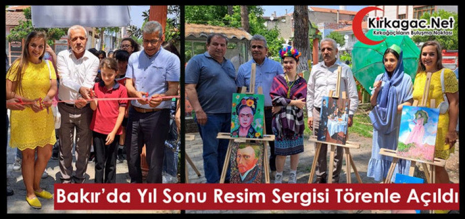 BAKIR’DA YIL SONU RESİM SERGİSİ TÖRENLE AÇILDI