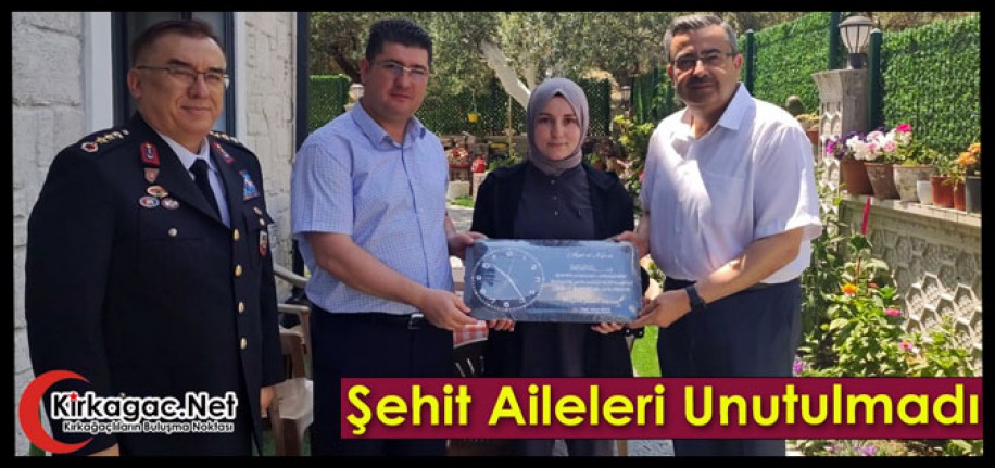 ŞEHİT AİLELERİ UNUTULMADI