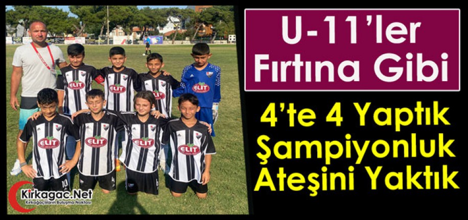 ACAR İDMAN U-11 TAKIMIMIZ ŞAMPİYONLUK ATEŞİNİ YAKTI