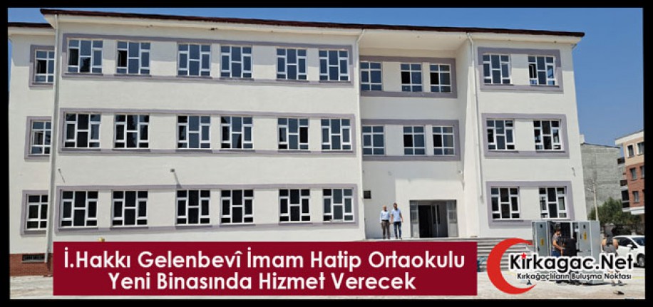 İ.HAKKI GELENBEVİ İHO “YENİ BİNASINDA” HİZMET VERECEK