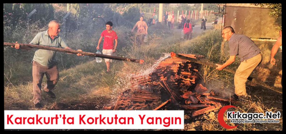 KARAKURT’TA KORKUTAN YANGIN