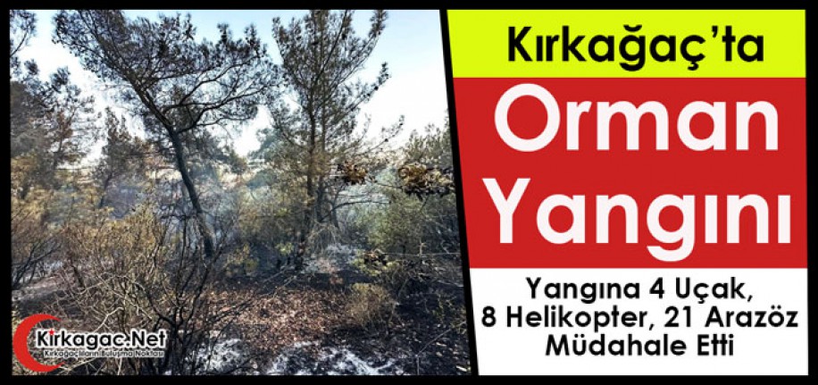 KIRKAĞAÇ’TA ORMAN YANGINI