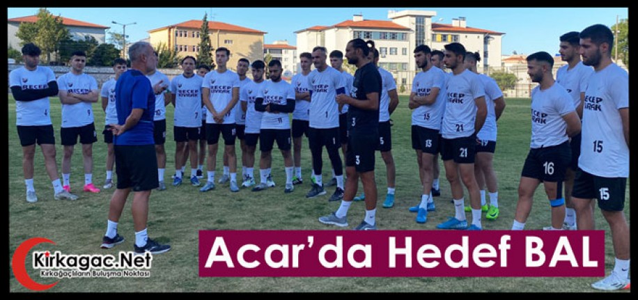 ACAR İDMAN’DA HEDEF BAL