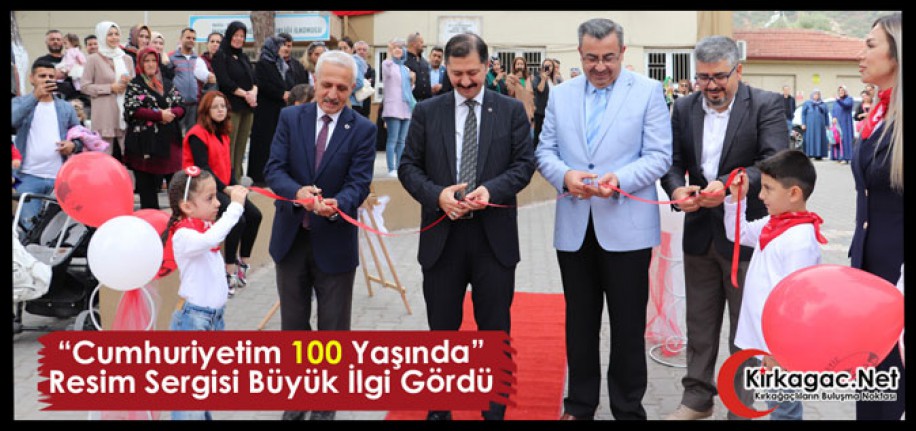 “CUMHURİYETİM 100 YAŞINDA” RESİM SERGİSİ BÜYÜK İLGİ GÖRDÜ