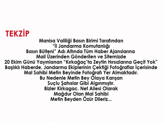 DÜZELTME METNİ