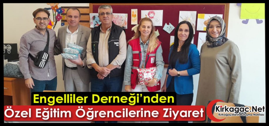 ENGELLİLER DERNEĞİNDEN ÖZEL EĞİTİM ÖĞRENCİLERİNE ZİYARET