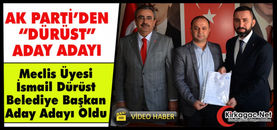 AK PARTİ'DEN "DÜRÜST" ADAY ADAYI(VİDEO)