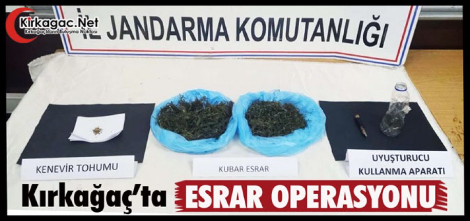 KIRKAĞAÇ’TA ESRAR OPERASYON