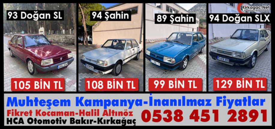TOFAŞ ARAÇLARDA MUHTEŞEM KAMPANYA-İNANILMAZ FİYATLAR