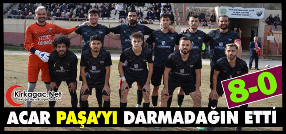 ACAR, HALİTPAŞA'YI DARMADAĞIN ETTİ 8-0