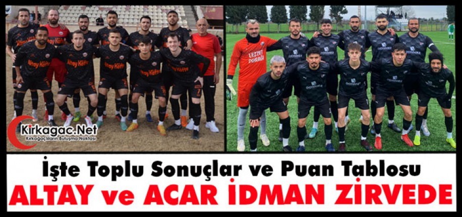 ALTAY ve ACAR İDMAN ZİRVEDE