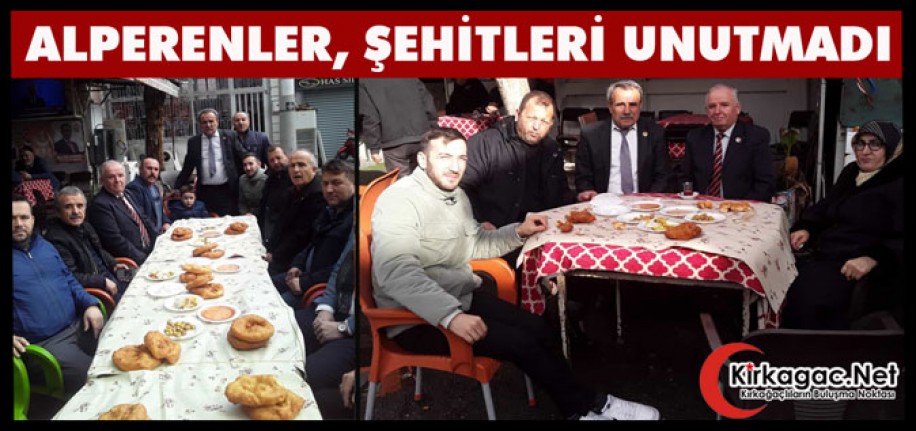 KIRKAĞAÇLI ALPERENLER ŞEHİTLERİ UNUTMADI