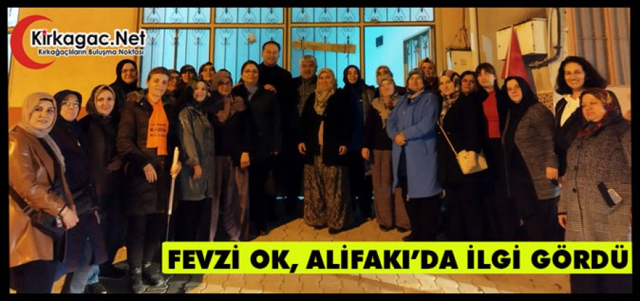 FEVZİ OK ALİFAKI’DA İLGİ GÖRDÜ