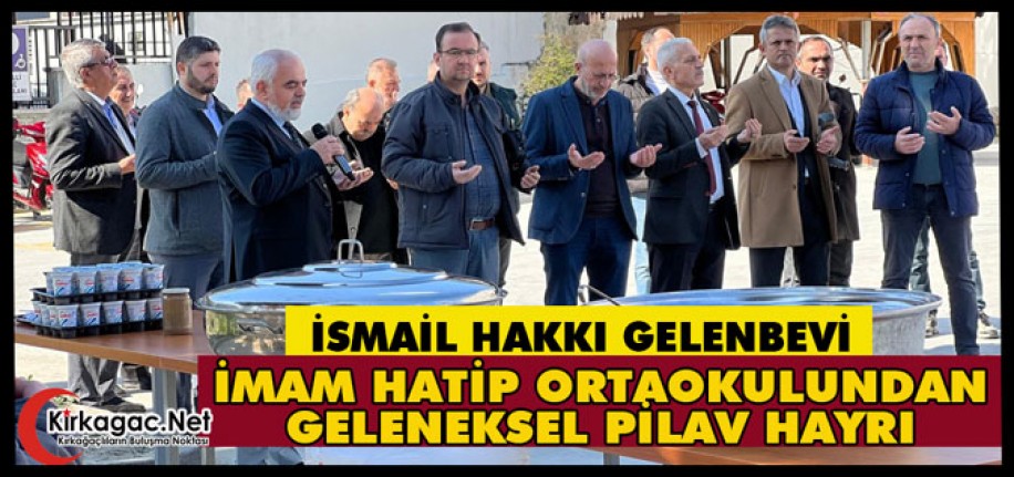 İMAM ORTAOKULUNDAN GELENEKSEL PİLAV HAYRI