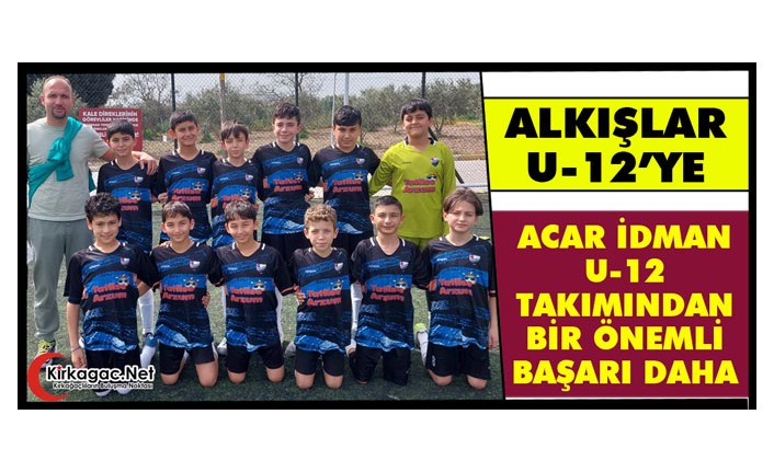 U-12 TAKIMIMIZDAN BİR ÖNEMLİ BAŞARI DAHA