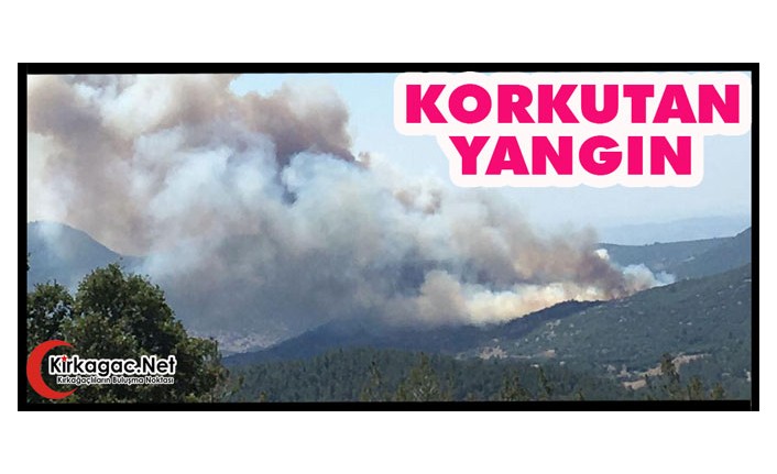 KIRKAĞAÇ’TA KORKUTAN YANGIN