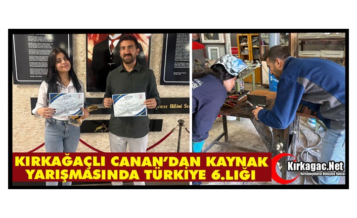 KIRKAĞAÇLI CANAN’DAN KAYNAK YARIŞMASINDA TÜRKİYE 6. LIĞI