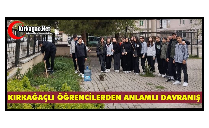 KIRKAĞAÇLI ÖĞRENCİLERDEN “İYİLİK HAFTASINDA” ANLAMLI DAVRANIŞ