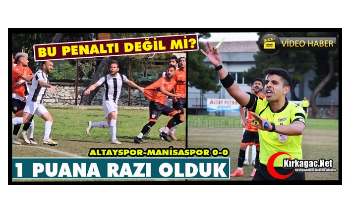 ZORLU MAÇTA 1 PUANA RAZI OLDUK 0-0(VİDEO)