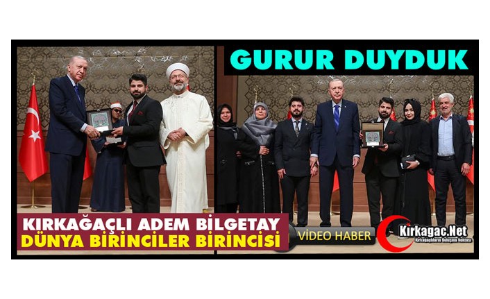 KIRKAĞAÇLI ADEM BİLGETAY ARTIK DÜNYA BİRİNCİLER BİRİNCİSİ(VİDEO)