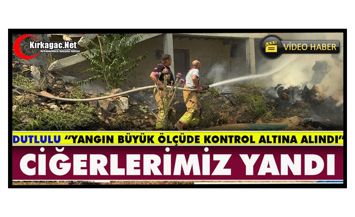 KIRKAĞAÇ’TA ORMAN YANGINI KONTROL ALTINA ALINDI...