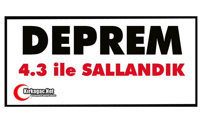 DEPREM..4.3 ile SALLANDIK