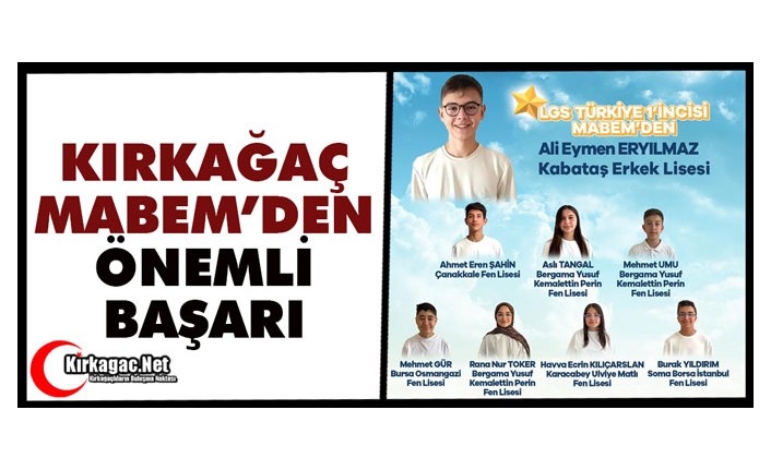 KIRKAĞAÇ MABEM'DEN ÖNEMLİ BAŞARI