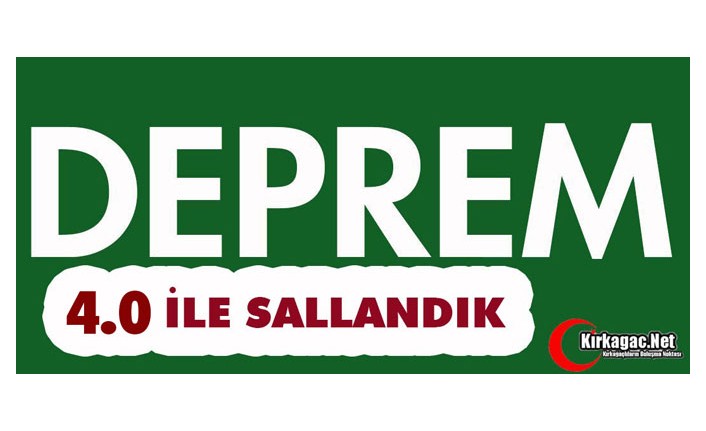 DEPREMLER DEVAM EDİYOR.. 4.0 İLE SALLANDIK