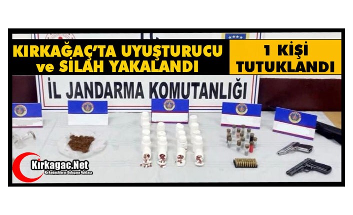 KIRKAĞAÇ’TA UYUŞTURUCU ve SİLAH YAKALANDI